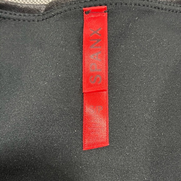 SPANX Petite Faux Leather Legging in Black - Picture 6 of 7